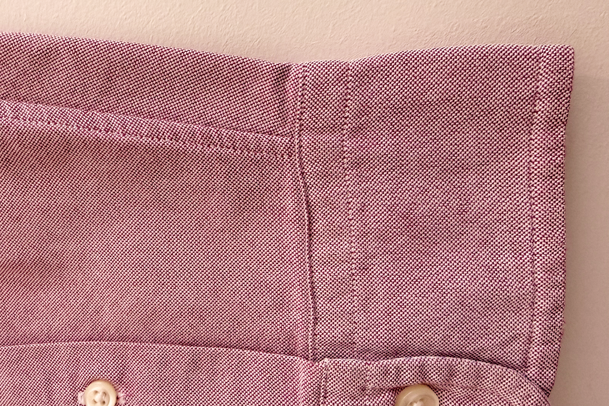 Ball-pen marks on cuffs — AFTER